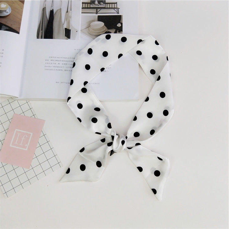 Women's Dot Spring Korean Style Fashionable Long Small Scarfs