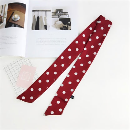 Women's Dot Spring Korean Style Fashionable Long Small Scarfs