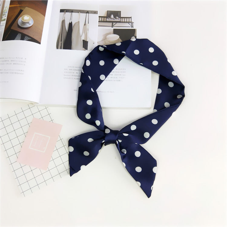 Women's Dot Spring Korean Style Fashionable Long Small Scarfs