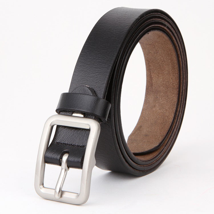 Retro Pin Buckle Cowhide Korean Style Cattlehide Leather Fashion Belts