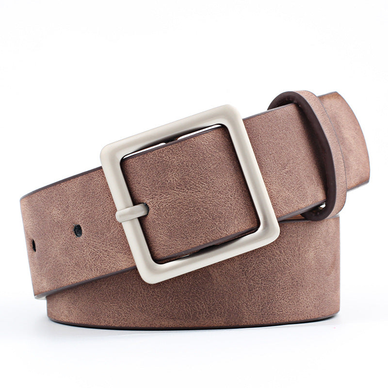 Style Street Shooting Fashion Simple Square Belts