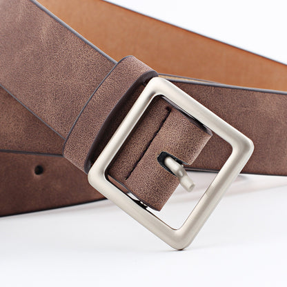 Style Street Shooting Fashion Simple Square Belts