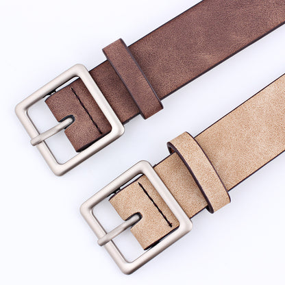 Style Street Shooting Fashion Simple Square Belts