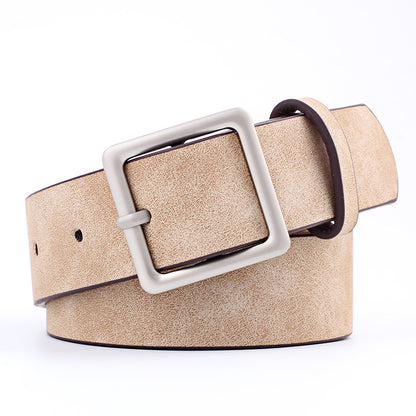 Style Street Shooting Fashion Simple Square Belts