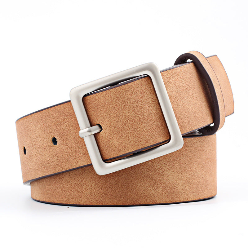 Style Street Shooting Fashion Simple Square Belts