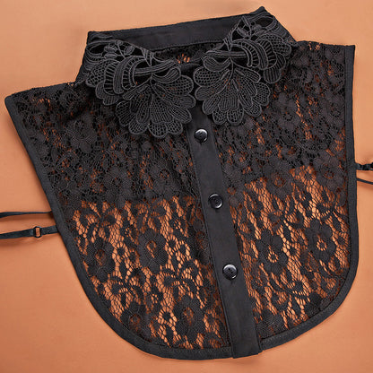 Women's Fake Shirt Collar Fashion Lace Cutout Scarfs