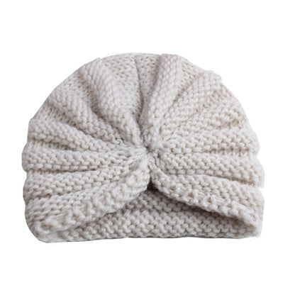 Children's Color Woolen Hat Soft Comfortable Sleeve Kids' Headwear