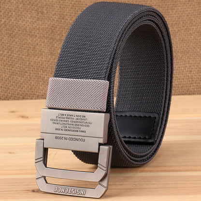 Men's Nylon Elastic Band Stretch Tactical Outdoor Korean Weaving Belts