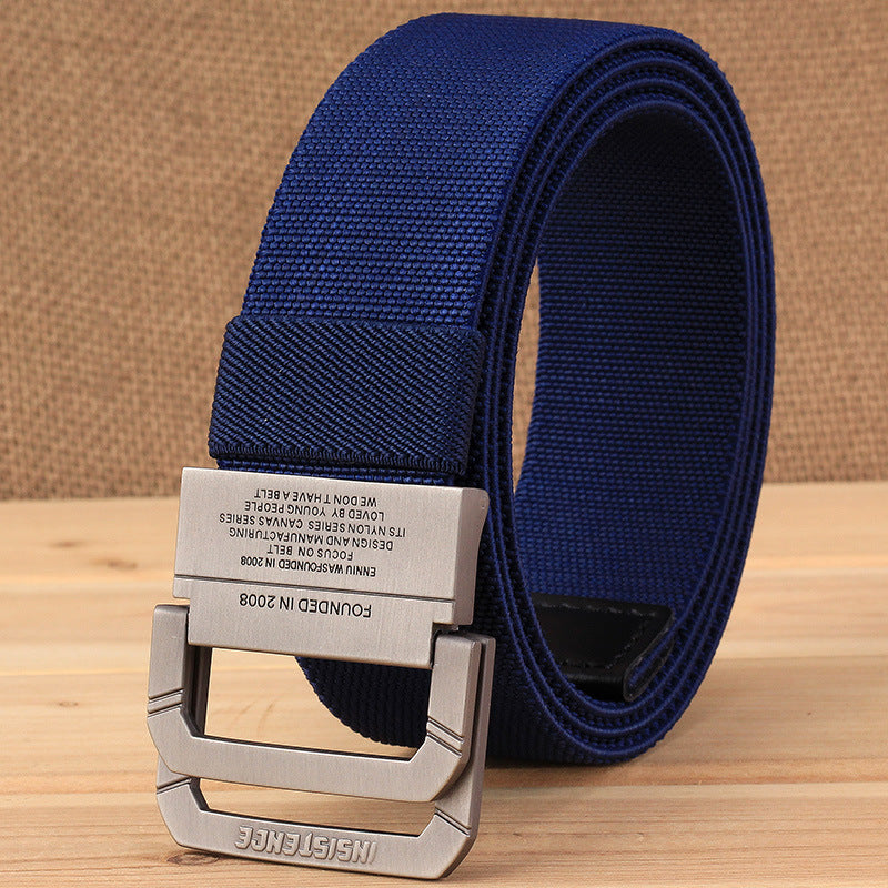 Men's Nylon Elastic Band Stretch Tactical Outdoor Korean Weaving Belts