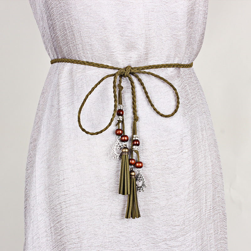 Style Tassel Waist Strap Skirt Decoration Pendants