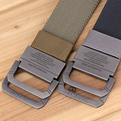 Men's Nylon Elastic Band Stretch Tactical Outdoor Korean Weaving Belts