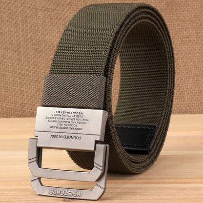 Men's Nylon Elastic Band Stretch Tactical Outdoor Korean Weaving Belts