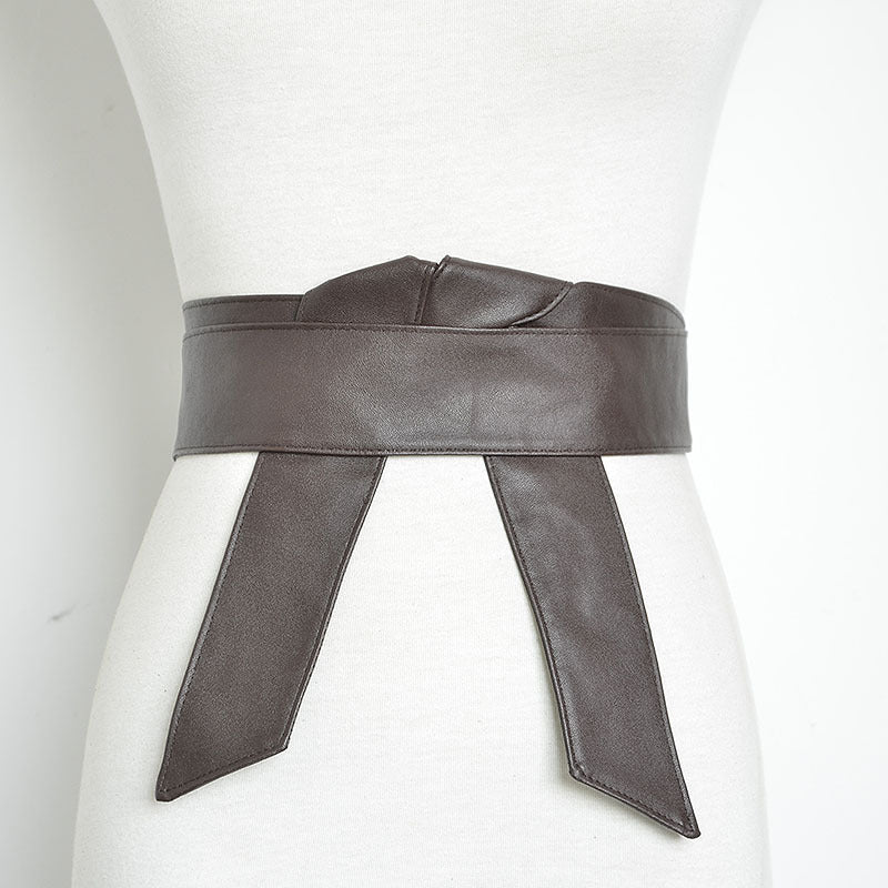 Women's Soft Ribbon Bowknot Thin Corset Clothing Belts