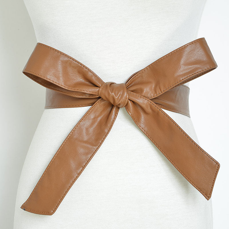 Women's Soft Ribbon Bowknot Thin Corset Clothing Belts