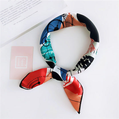 Women's Towel Silk Professional Stewardess Decorative Korean Scarfs