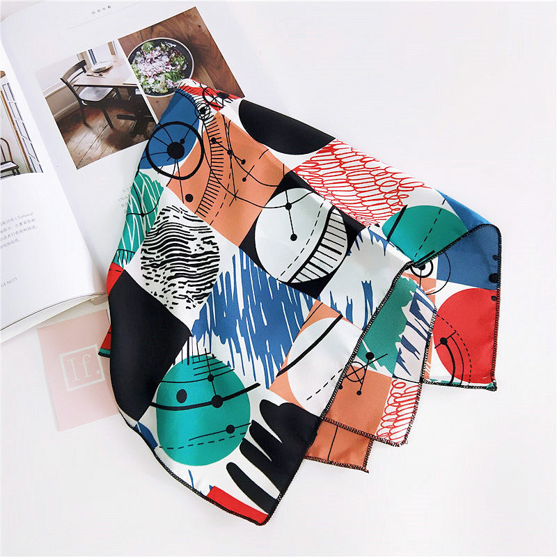 Women's Towel Silk Professional Stewardess Decorative Korean Scarfs