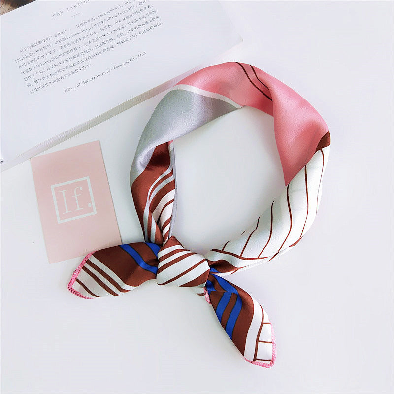 Women's Towel Silk Professional Stewardess Decorative Korean Scarfs