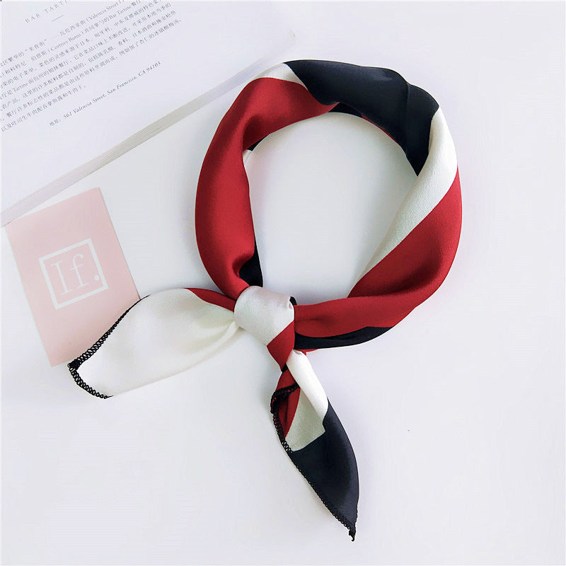 Women's Towel Silk Professional Stewardess Decorative Korean Scarfs