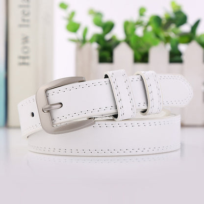 Women's Line Korean Style White Body Green Belts