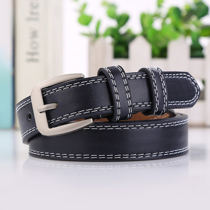 Women's Line Korean Style White Body Green Belts