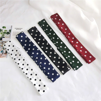 Women's Dot Lengthened Thin Narrow Autumn Summer Scarfs