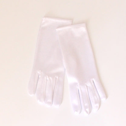 Women's Short Sunscreen Satin Cloth Dance Performance Show Gloves