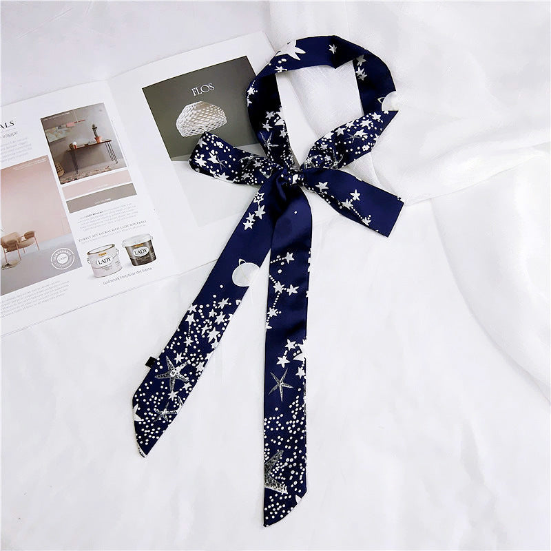 Women's Dot Lengthened Thin Narrow Autumn Summer Scarfs