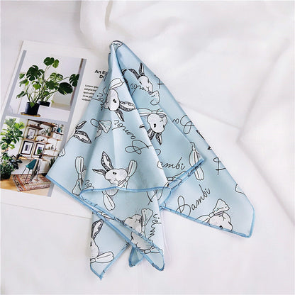 Women's Towel Silk Professional Stewardess Decorative Korean Scarfs