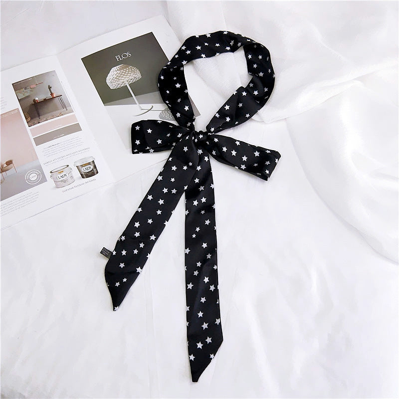 Women's Dot Lengthened Thin Narrow Autumn Summer Scarfs