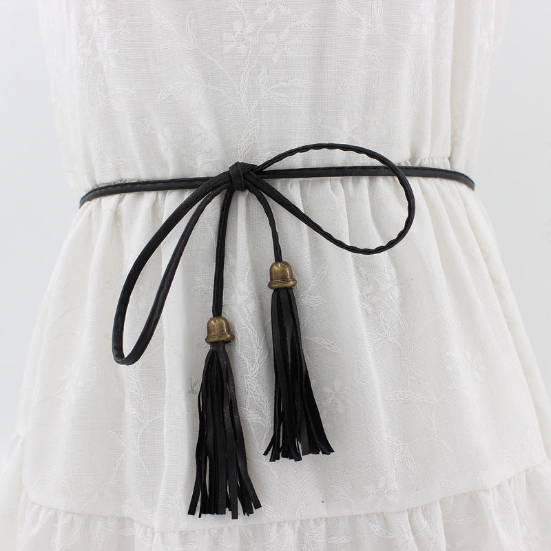 Women's Accessories Tassels Waist Chain Fine Woven Belts