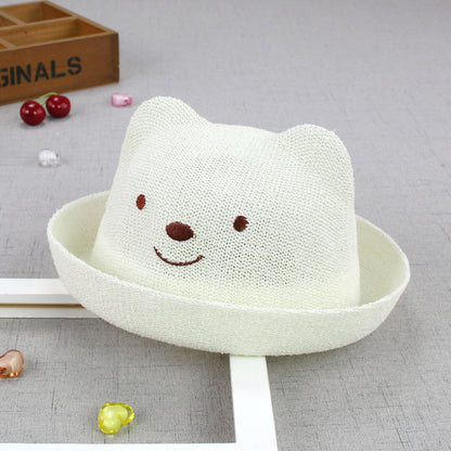 Children's Bear Styling Hat Classic Cute Basin Kids' Headwear