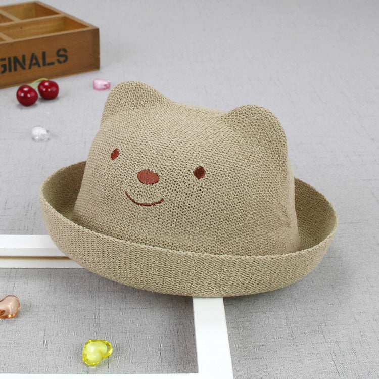 Children's Bear Styling Hat Classic Cute Basin Kids' Headwear