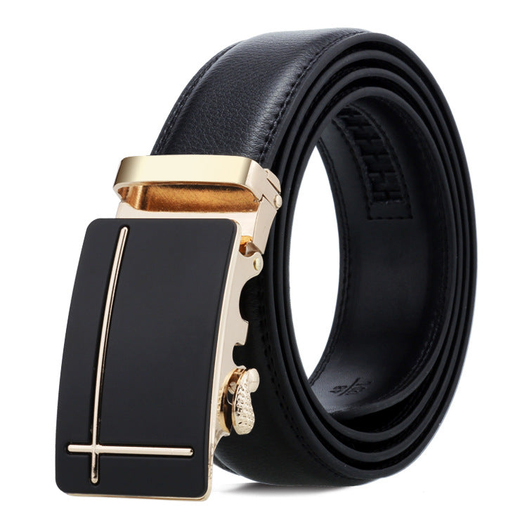 Men's Leather Casual Comfort Click Business Soft Belts