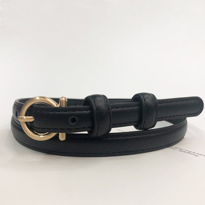 Women's Thin Simple Korean Ornament Pin Buckle Belts