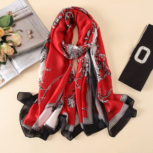 Women's In Sunscreen Artificial Silk Long Fashion Scarfs