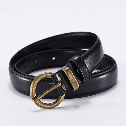 Women's Pin Buckle Thin Wide Simple Korean Belts