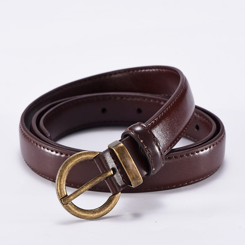 Women's Pin Buckle Thin Wide Simple Korean Belts