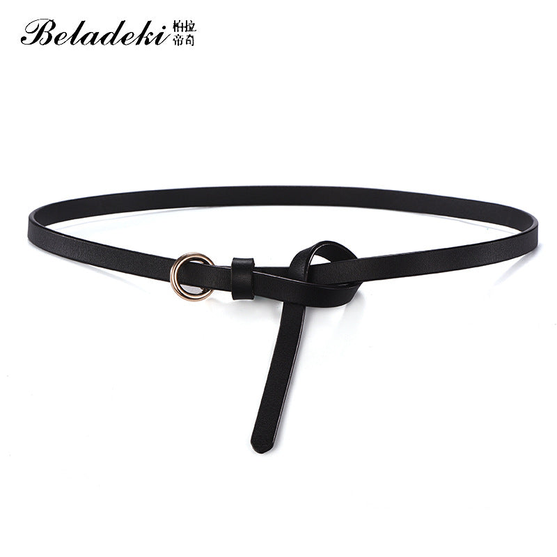 Women's Circle Fine Genuine Leather Retro Casual Belts