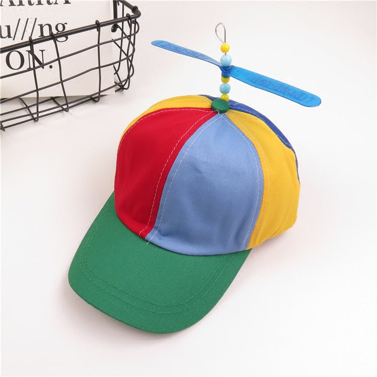 Children's Propeller Bamboo Dragonfly Hat Fashion Boys Outdoor Kids' Headwear