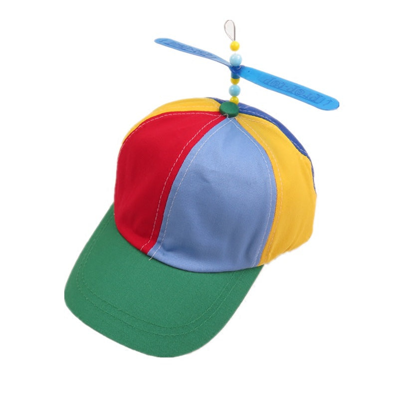 Children's Propeller Bamboo Dragonfly Hat Fashion Boys Outdoor Kids' Headwear