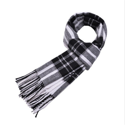 Men's Winter Gift Thick British Plaid Warm Scarfs