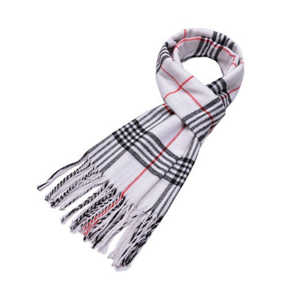 Men's Winter Gift Thick British Plaid Warm Scarfs