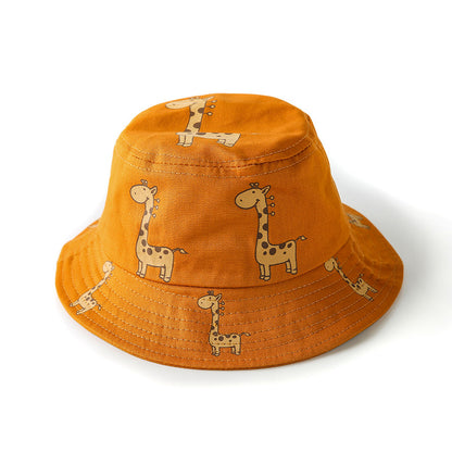 Children's Korean Style Boy Thin Cartoon Bucket Kids' Headwear