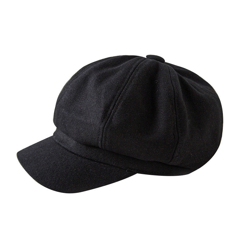 Women's Woolen Beret Casual Peaked Korean Style Hats & Caps