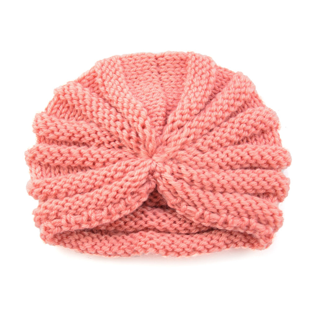 Children's Wool Indian Hat Knitted Warm Bag Kids' Headwear