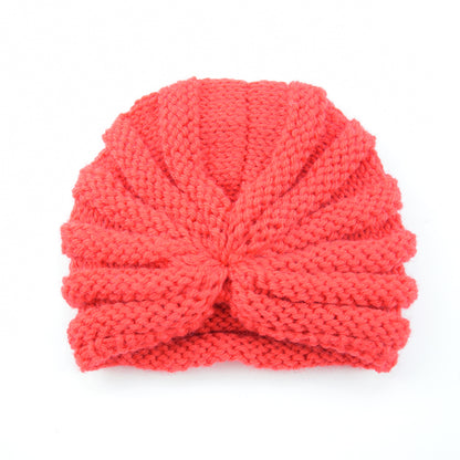 Children's Wool Indian Hat Knitted Warm Bag Kids' Headwear