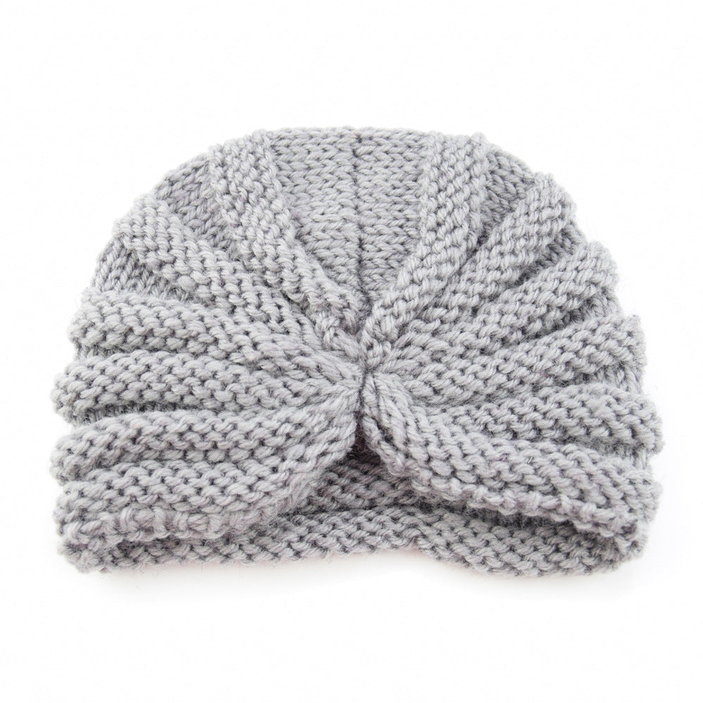 Children's Wool Indian Hat Knitted Warm Bag Kids' Headwear