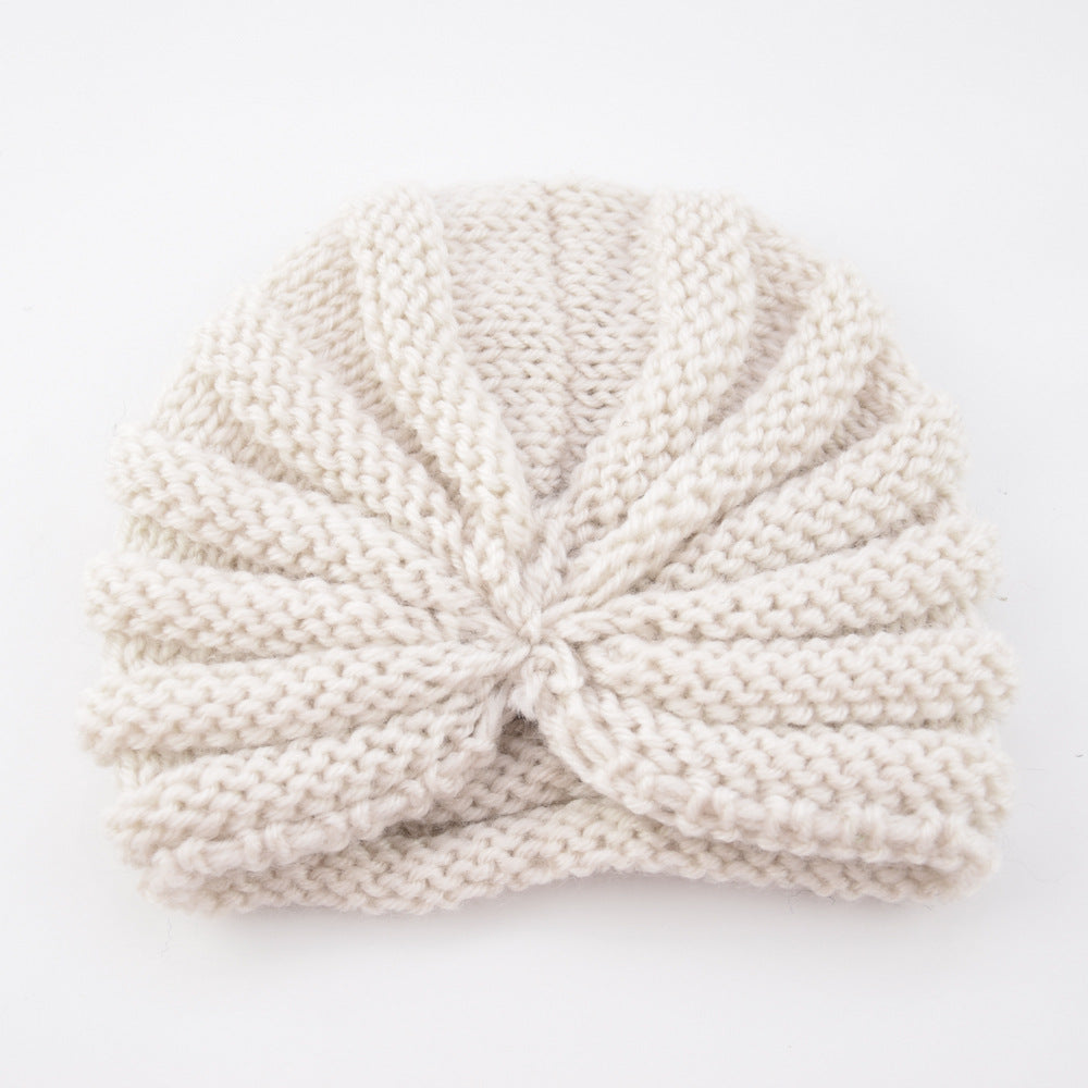 Children's Wool Indian Hat Knitted Warm Bag Kids' Headwear