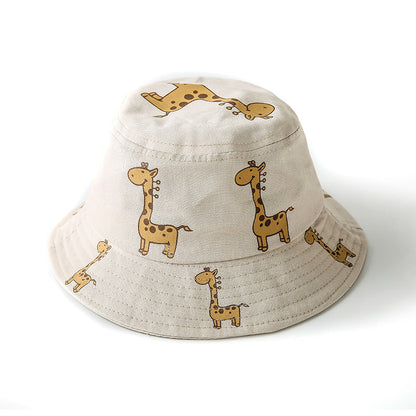 Children's Korean Style Boy Thin Cartoon Bucket Kids' Headwear