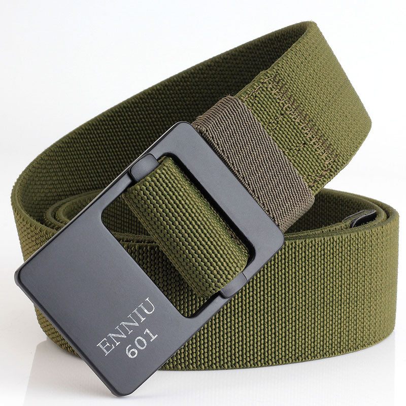 Men's Elastic Stretch Knitted Outdoor Casual Alloy Belts